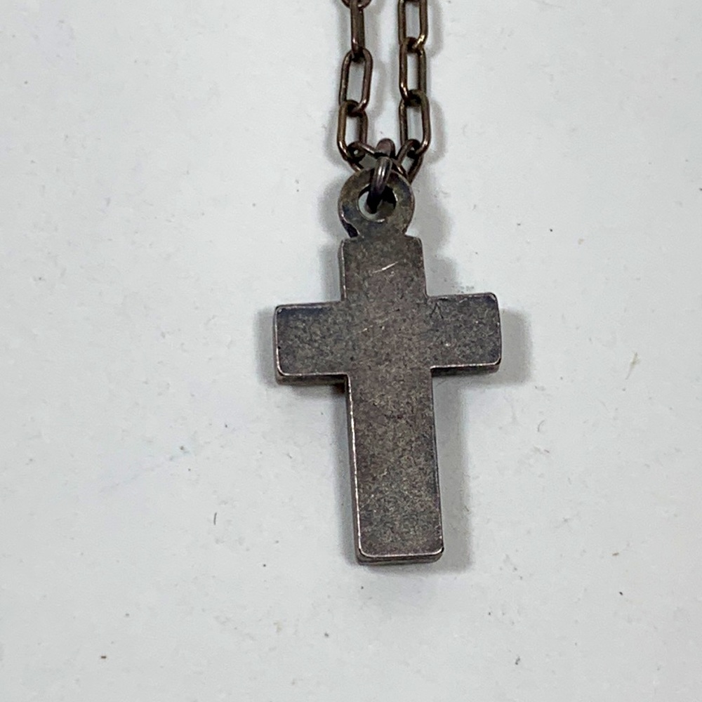 Catherine Popesco France Cross Necklace. - Picture 3 of 6